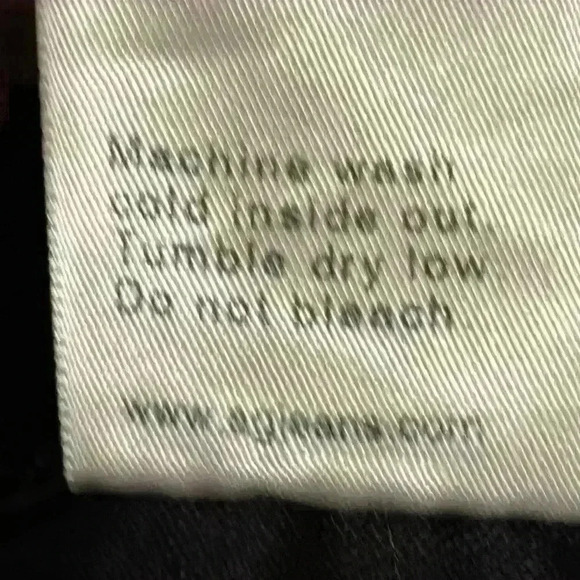 AG Adriano Goldschmeid the Stevie Ankle Slim Straight Leg Jean Black size 27R - Picture 8 of 9